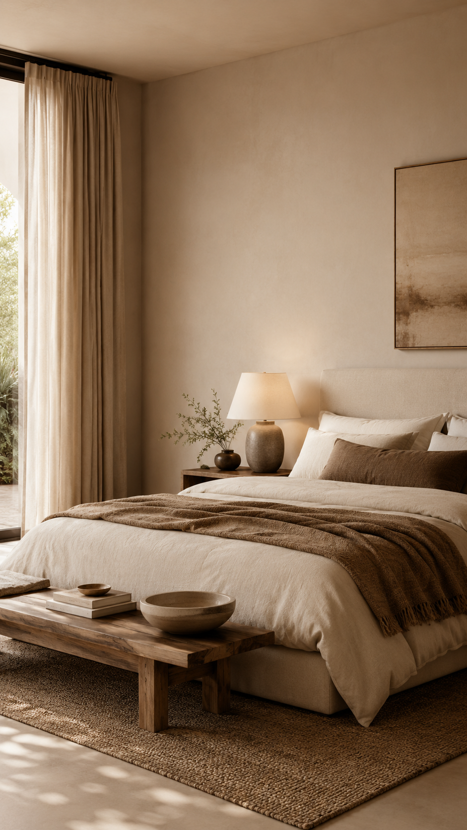 Warm neutral bedroom collection image